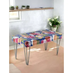 Ikiriya Velas Blue Sheesham Wood Mid Century Bench-picture-17