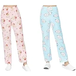 ikkai Pajama Woolen Winter Warm Lower, Track, Pant Inside Pure Cotton Fleece Pack of 2 Solid Multicolour-picture-36