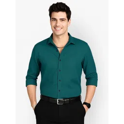 IKON FASHION Textured Spread Collar Long Sleeves Casual Shirt-picture-25