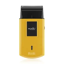 Ikonic Professional Thin, Cordless, Rechargeable Men's Bullet Electric Shaver - Yellow-picture-15