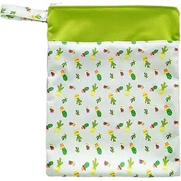 ilsmysutra ILSMYSUTRA® Wet and Dry Bag for Baby Cloth Diapers Baby Nappy Storage Bag for Swimsuits Green-picture-11