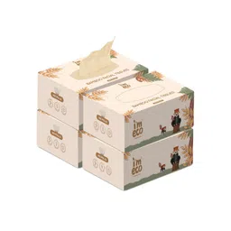 IMECO Set Of 4 Soft & Highly Absorbent 2-Ply Bamboo Facial Tissue - 200 Pulls Each-picture-28