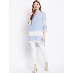 Imfashini Women Blue Kurta image 3