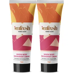 imfresh Long Lasting Whole Body Fragrance to Prevent Odour | Honey Oudh Deodorant Cream - For Women-picture-16