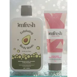 imfresh Men Wild Flower Cream Deodorant- 50 g With Body Wash- 200 ml-picture-24