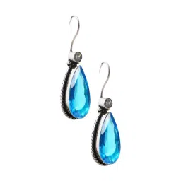 IMLI STREET Blue Classic Design Crystal Drop Earrings image 3