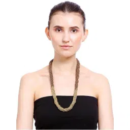 Imli Street Brown & Golden Necklace-picture-44
