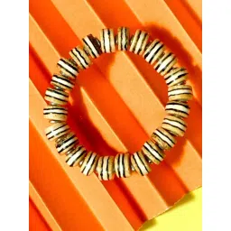 IMLI STREET Brown & White Artificial Beaded Stretchable Bracelet for Women-picture-35