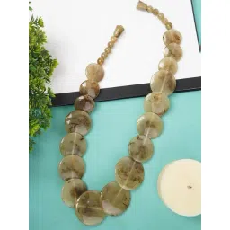 IMLI STREET Metalic Ethnic Tribal Handmade Resin Beaded Necklace-picture-15