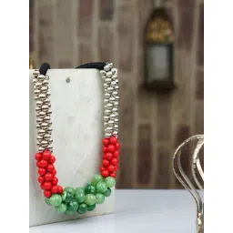 IMLI STREET Multicolor Ethnic Tribal Handmade Resin Beaded Necklace-picture-30