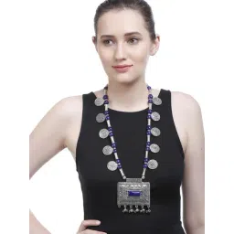 Imli Street Purple & Silver Necklace-picture-13