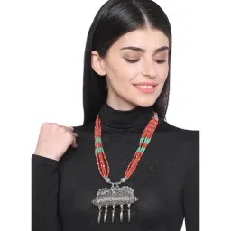 Imli Street Red & Green Necklace-picture-17