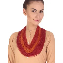 Imli Street Red & Orange Necklace-picture-22