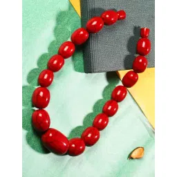 Imli Street Resin Red Beaded Necklace-picture-37