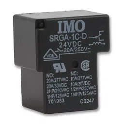 IMO RELAY, SPDT, 240VAC, 28VDC, 20A, SRGA-1C-SL-24VDC-image-17