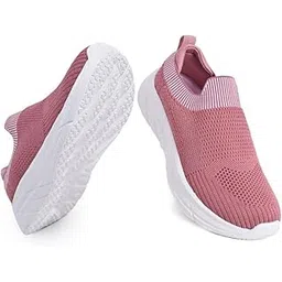 impakto Slip‑On Women's Lightweight Walking & Running Shoes | Casual Footwear for Gym & Training | Soft & Comfortable (Peach)-picture-11