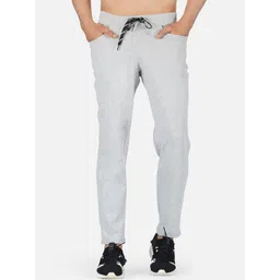 IMPERATIVE Men Grey Melange Solid Joggers-picture-10