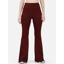 IMPERATIVE Women Relaxed High-Rise Bell Bottom Trousers-picture-10