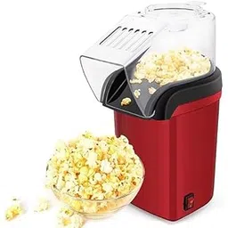 Imperial Hot Air Popcorn Maker Machine, Oil-Free, 2-3 Minutes Quick Pop, Red-picture-19