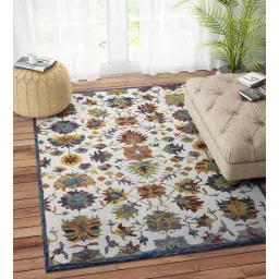 Multicolor Wool Suzani 5 x 8 Feet Hand Tufted Carpet by Imperial Knots-picture-33