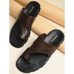 Imperio by Regal Men's Brown Toe Ring Sandals-picture-38