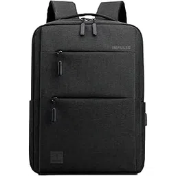 impulse Empowerelite 25L Unisex Water Resistant Travel 4 Compartment Laptop Backpack With USB Charging Port/Office/School/College/Business Bag Fits Up To 16 Inch Laptop With 1 Year Warranty (Black)-picture-14