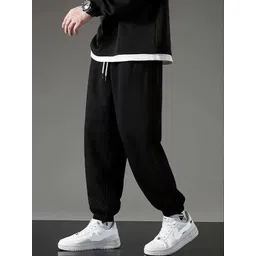 Imsa Moda Men Loose Fit High-Rise Joggers Trousers-picture-25