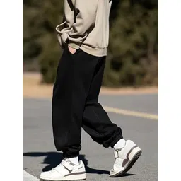 Imsa Moda Men Loose Fit High-Rise Joggers Trousers-picture-27