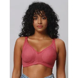 Imsa Moda Women Coral Solid Full Coverage Non Padded Bra-picture-29