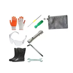 iMTSP Power Hoe (Kolpani Yantra) Safety Kit PVC Gumboot 28 cm (11 inch) Height UK7, SK PH (KY) - A-picture-32