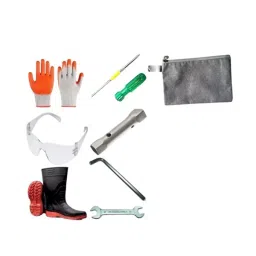 iMTSP Power Hoe (Kolpani Yantra) Safety Kit PVC Gumboot 28 cm (11 inch) Height UK7, SK PH (KY) - B-picture-30