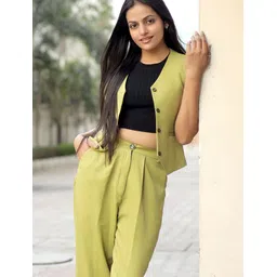 in any manner Solid Women Waistcoat image 4