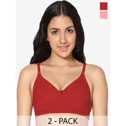 In Care Pack Of 2 Full Coverage Non Padded Seamless T-shirt Bra - All Day Comfort-picture-30