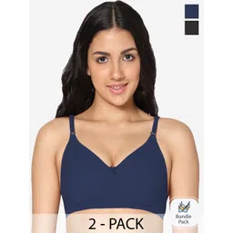 In Care Pack Of 2 Full Coverage Non Padded Seamless T-shirt Bra - All Day Comfort-picture-33