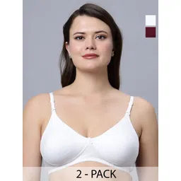 In Care Solid Full Coverage Non Padded Cotton Bra-picture-22