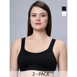 In Care Women Pack of 2 Cotton Non Padded and Non-Wired seamless cups Bra-picture-18