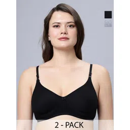 In Care Women Pack of 2 Full Coverage Heavily Padded Solid T-shirt Bra-picture-41