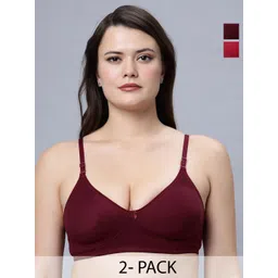 In Care Women Pack of 2 Full-coverage Non Padded and Non-WiredT-shirt Bra-picture-31