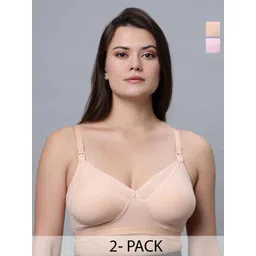 In Care Women Pack of 2 Maternity Full Coverage Lightly Padded and Non-Wired Bra-picture-40