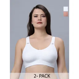 In Care Women Pack of 2 Solid Non Padded Underwired T-shirt Bra-picture-21