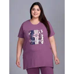 IN Love Women Floral Printed Above Knee Cotton Plus Size Dresses-picture-28