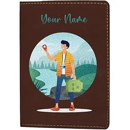 in voguish Customized Passport Cover for Women & Men – Personalized Leather Passport Holder with Name Print | Traveler Adventure Design | Gift for Travel Enthusiasts-picture-20