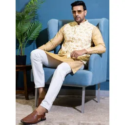 INAAYA JAIPUR Embroidered Nehru Jacket-picture-15