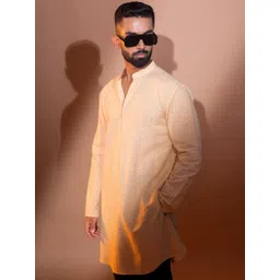 INAAYA JAIPUR Men Embroidered Flared Sleeves Kurta-picture-12