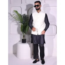 INAAYA JAIPUR Woven Design Nehru Jacket-picture-38