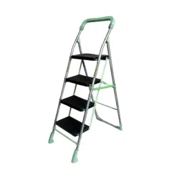Inaithiram SL4SPR 150kg 4 Step Alloy Steel Parrot Green Powder Coated Foldable Step Ladder with Anti Slip &a; Safety Clutch Lock-picture-47