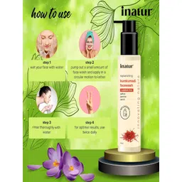 Inatur Set of Kumkumadi Facial Oil 12ml & Face Wash 100ml image 4
