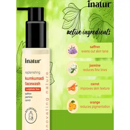 Inatur Set of Kumkumadi Facial Oil 12ml & Face Wash 100ml image 3