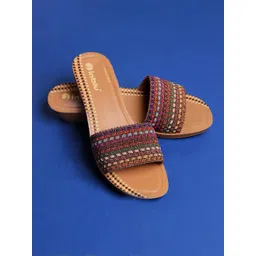 Inblu Lightweight & Anti Skid Textured Open Toe Wedges-picture-29