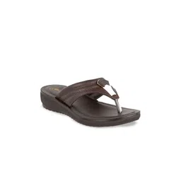 Inblu Textured Buckled Lightweight Anti-Skid Open Toe Flats-image-5